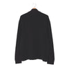 Felpa Half-Zip Polo by Ralph Lauren Vintage Nero – Pony Blu – Tessuto Waffle – Taglia M