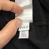 Felpa Half-Zip Polo Ralph Lauren Nero – Pony Grigio Tono su Tono – XXL