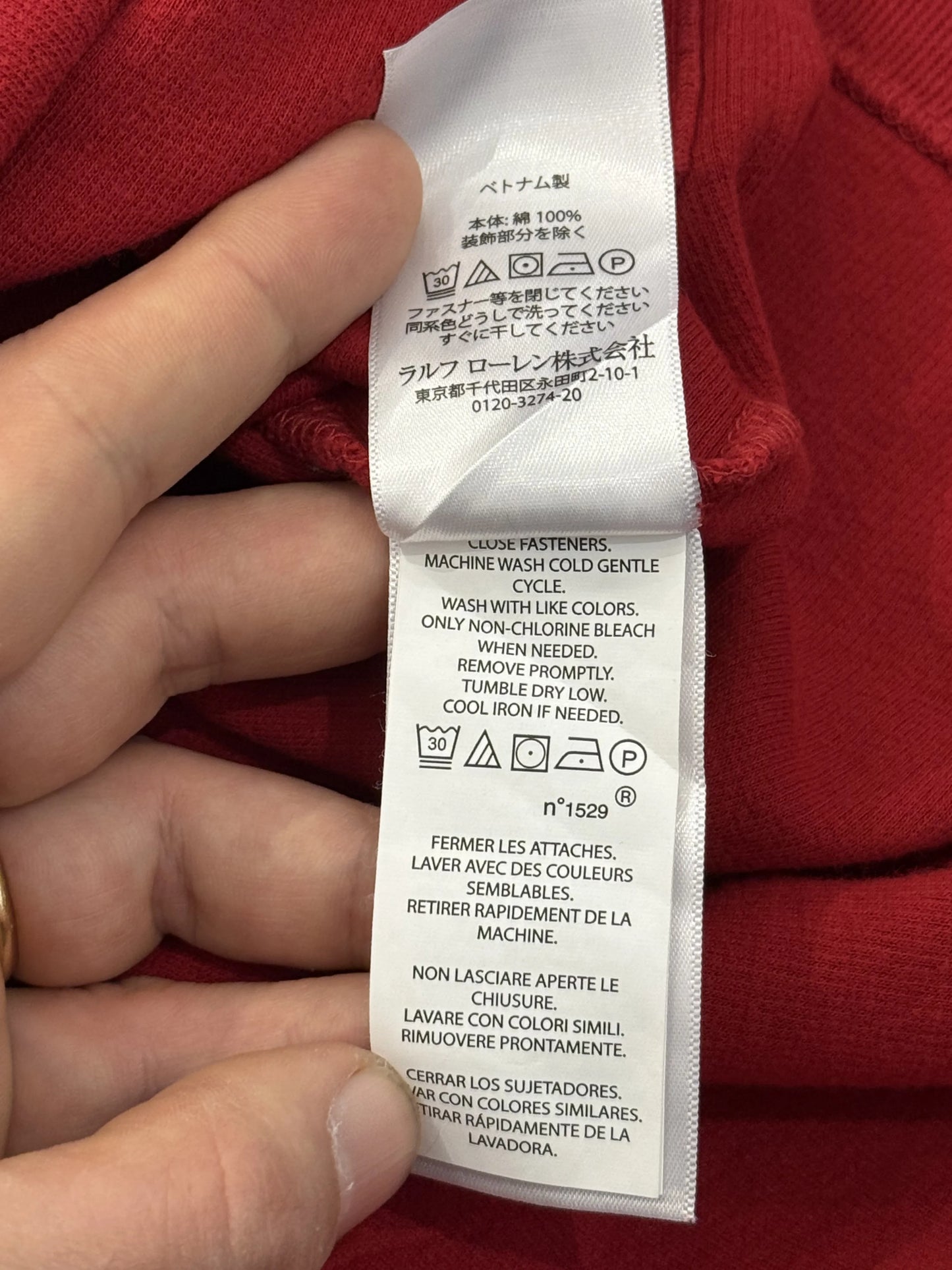 Felpa Half-Zip Polo Ralph Lauren Estate Rib Rosso – Pony Multicolor – XXL