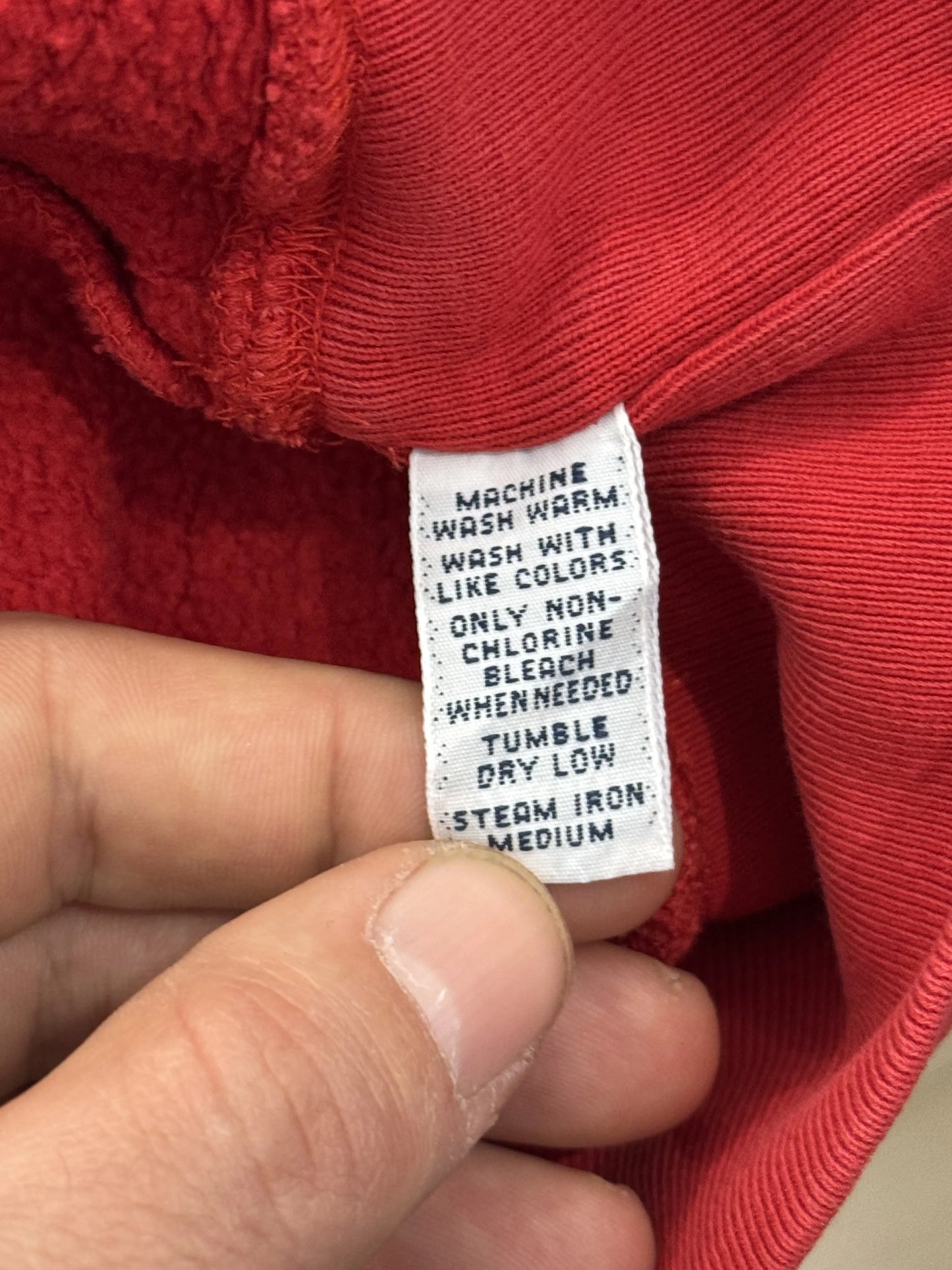 Felpa Polo by Ralph Lauren Vintage Crewneck Rosso – Pony Navy – M