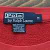 Felpa Polo by Ralph Lauren Vintage Crewneck Rosso – Pony Navy – M