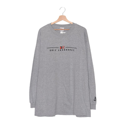 Chase Authentics Dale Earnhardt #3 NASCAR Long Sleeve Grigia – Made in USA – XL