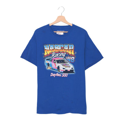 NASCAR Racing #48 Daytona 500 T-Shirt Blu Royal – L