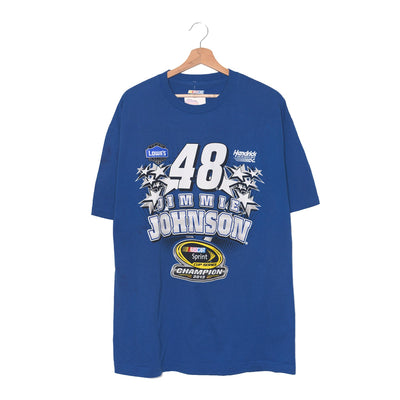 NASCAR Jimmie Johnson #48 Sprint Cup Champion 2013 T-Shirt Blu – XL