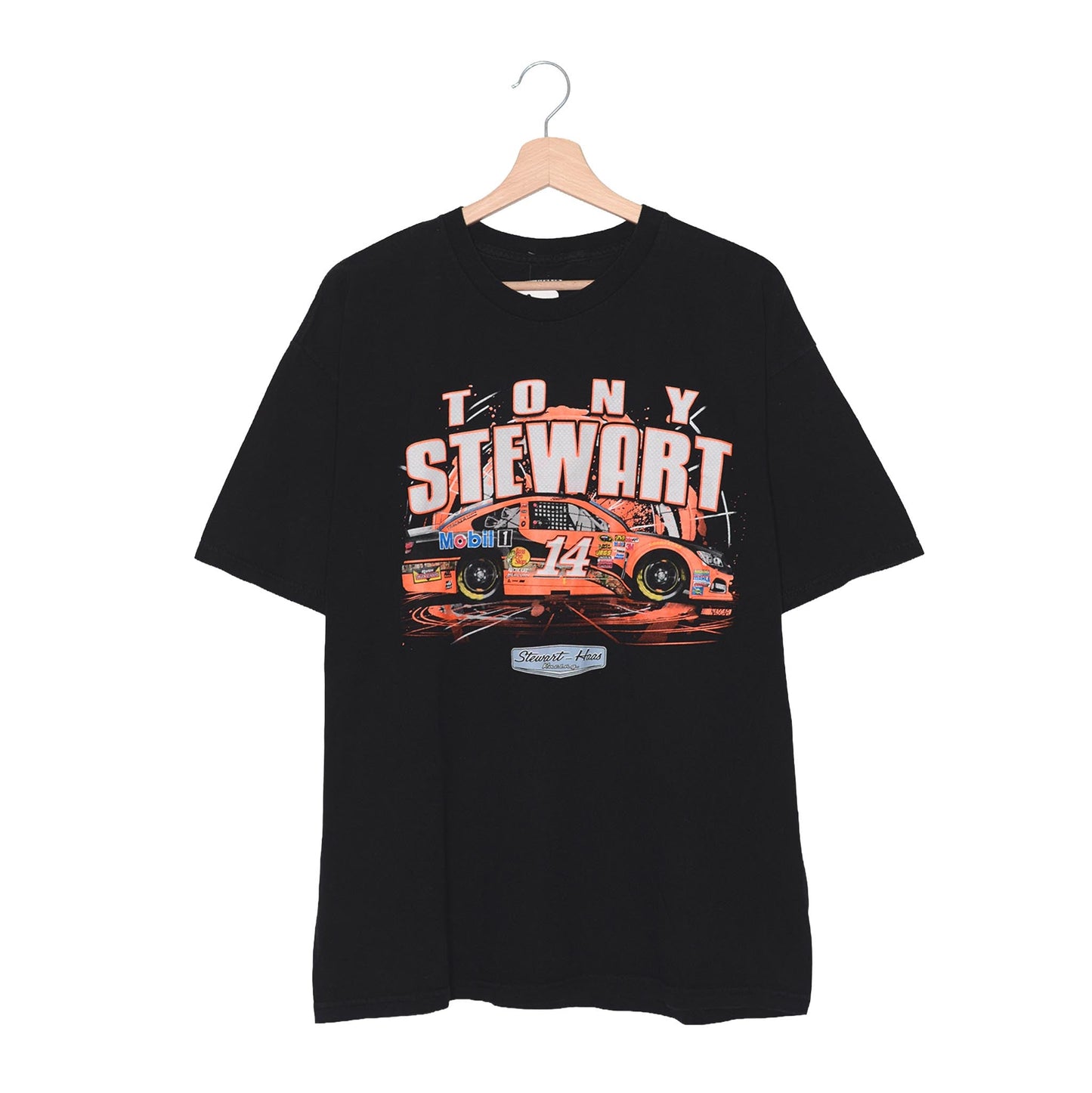 NASCAR Tony Stewart #20 Mobil 1 Stewart-Haas Racing Nera – XL