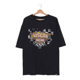 NASCAR Racing T-Shirt Logo Vintage Nera Faded – 2XL