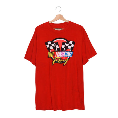 NASCAR Racing T-Shirt Logo Vintage Rossa Bandiere – XL