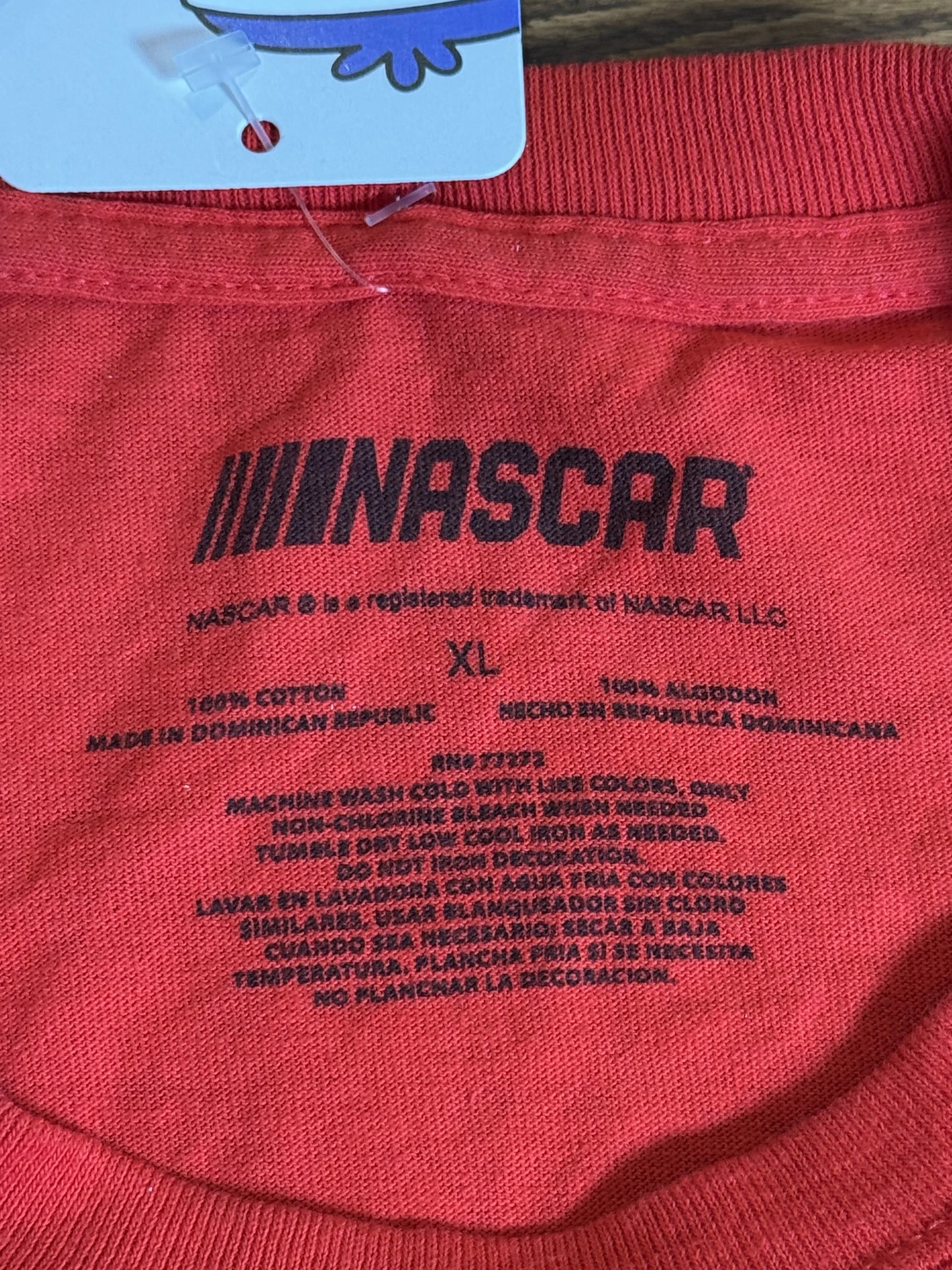 NASCAR Racing T-Shirt Logo Vintage Rossa Bandiere – XL 3