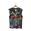 Deep Purple Bootleg Smanicata Vintage All Over Print Nera - M/L