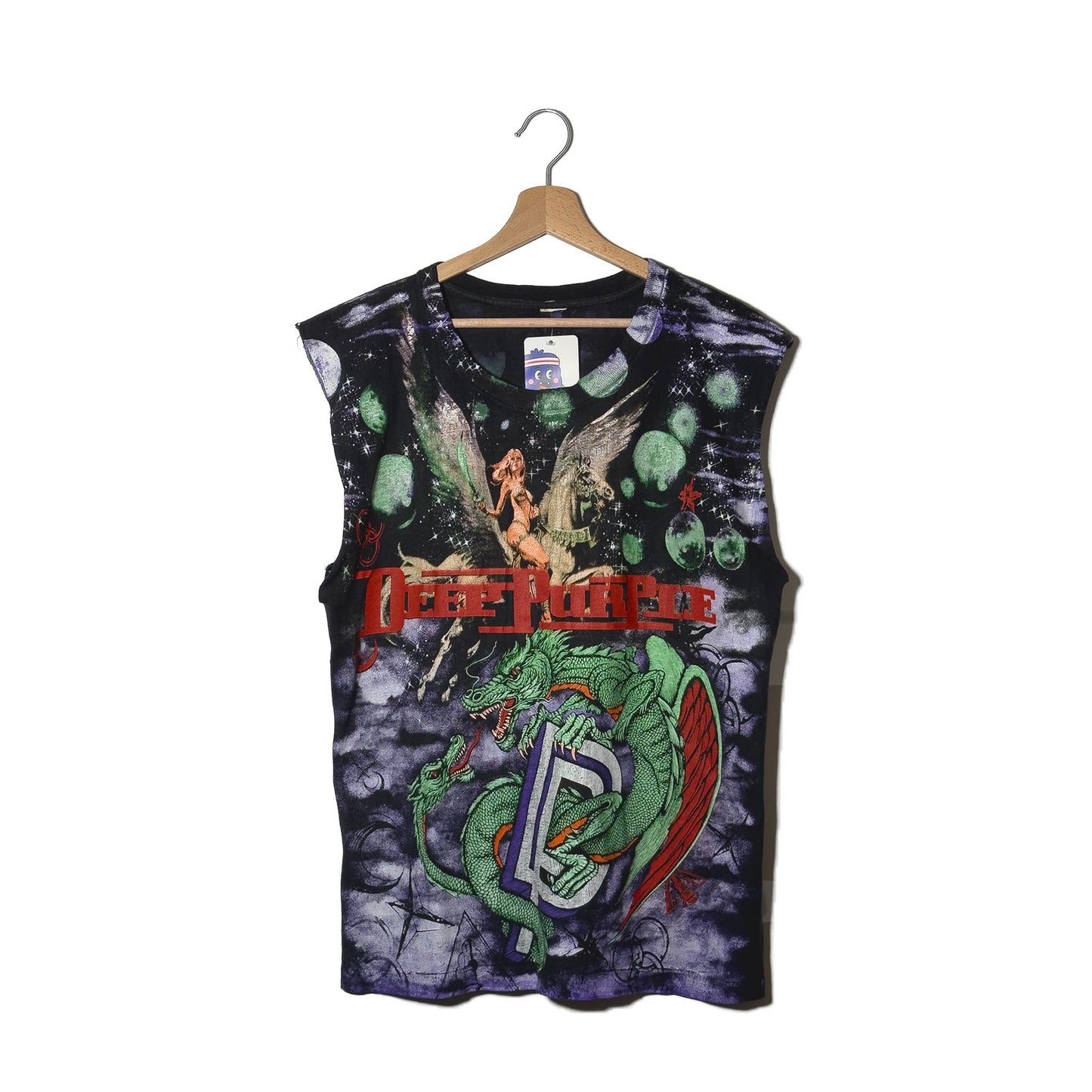 Deep Purple Bootleg Smanicata Vintage All Over Print Nera - M/L