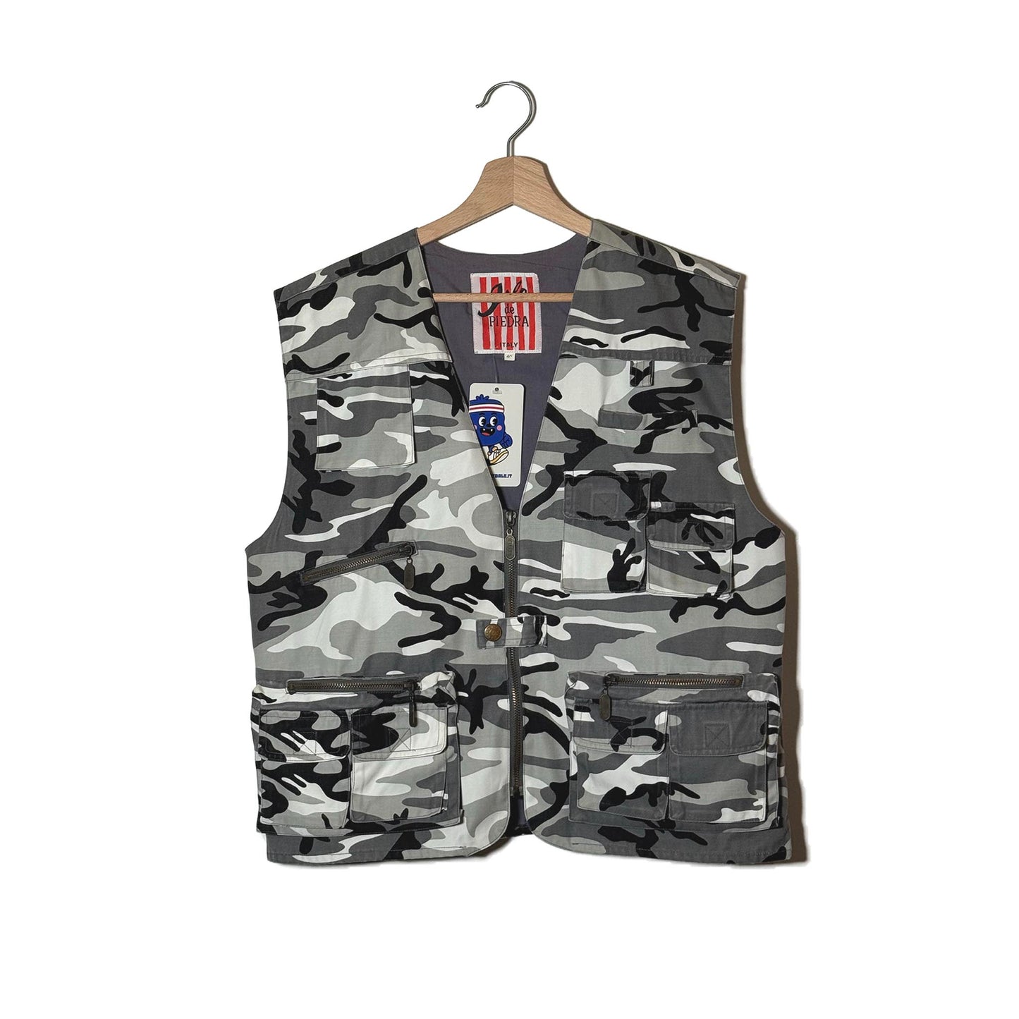 Gilet Utility Vest Multitasche Camouflage Urbano Cropped - M