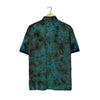 Camicia Batik Teal Motivi Tribali Geometrici Cotone Artigianale – S 2