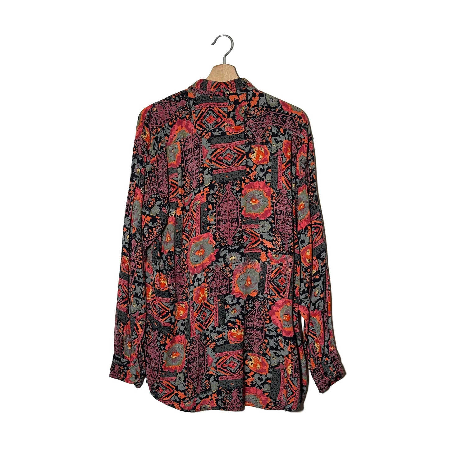 Camicia Manica Lunga Patchwork Kilim Viscosa Vintage