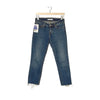 Levi's 712 Slim Jeans Blu Orlo Sfrangiato Crop W26