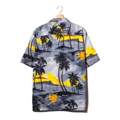 Royal Creations Hawaii Camicia Aloha Grigia Diamond Head – L