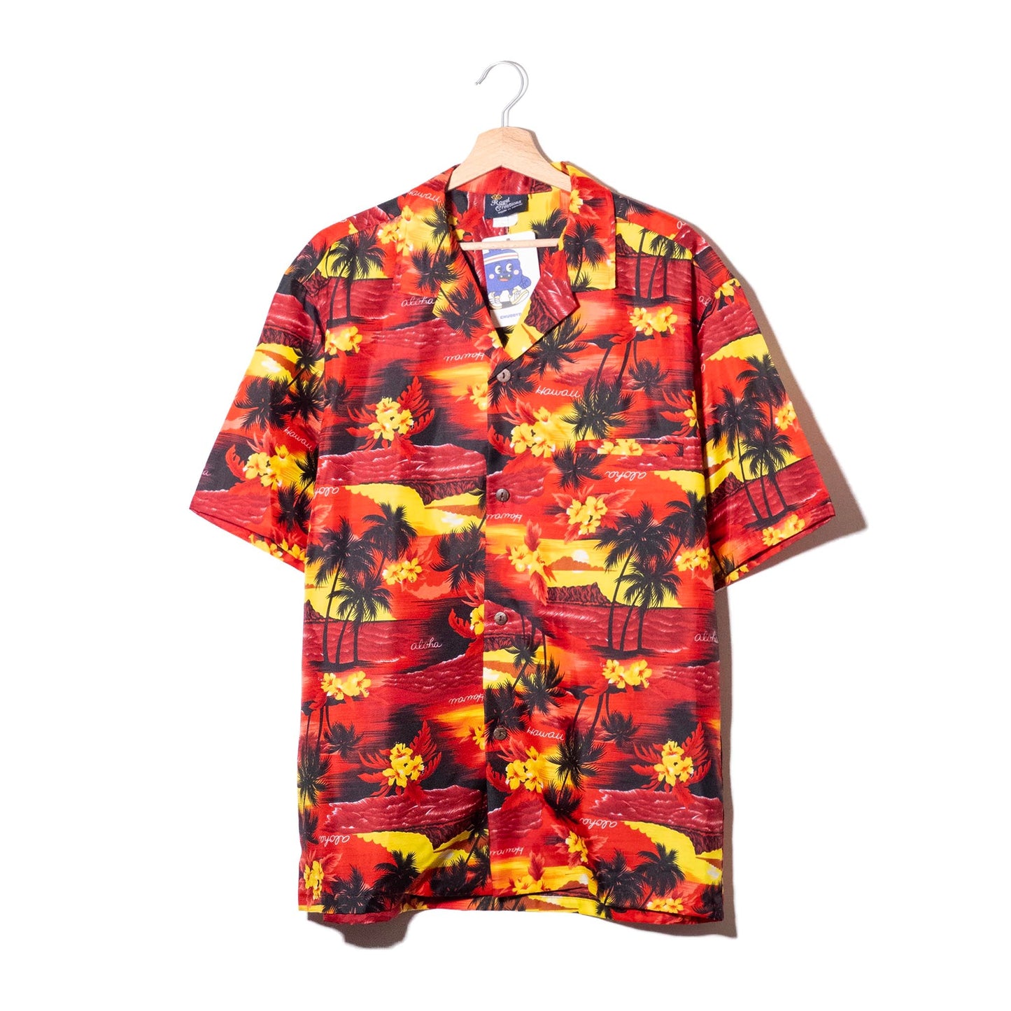 Royal Creations Camicia Aloha Rossa Tramonto Made in Hawaii – XL
