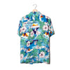 Camicia Aloha Azzurra Ibisco Rosa Barche a Vela Viscosa – M 2