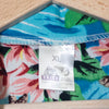Fries Party-Chic Camicia Aloha Azzurra Plumeria Rosa – XL
