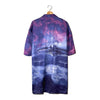 Camicia Stampa Galattica Mecha Robot Astronave Viola Poliestere – XL 2