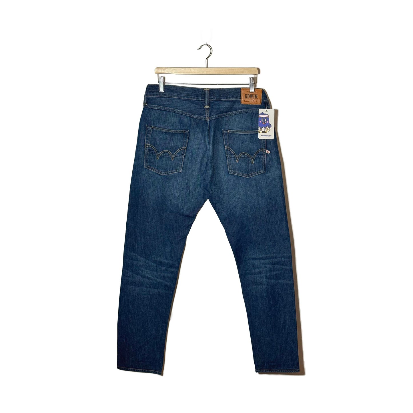 Edwin ED-55 Jeans Denim Blu Vintage Finished in Italy W33