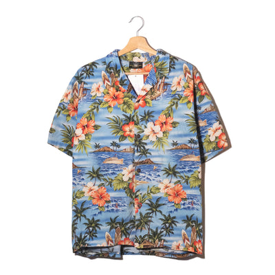 Royal Creations Camicia Aloha Ibisco Piroscafo Made in Hawaii 100% Cotone – L