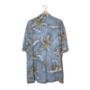 Pierre Cardin Camicia Tropicale Blu Slate Foglie Rayon – XL 2