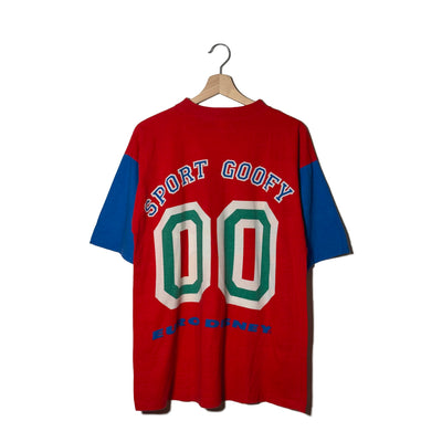Disney Sport Goofy Euro Disney Baseball Vintage Rossa - L