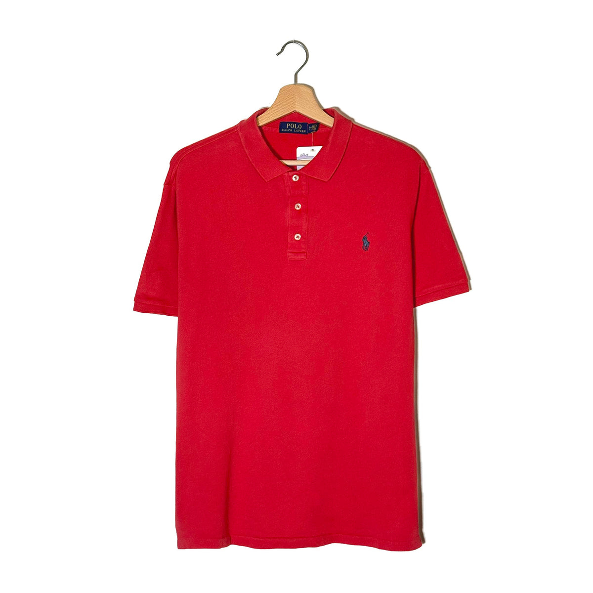 Polo Ralph Lauren Rossa Piquet 100% Cotone Taglia L
