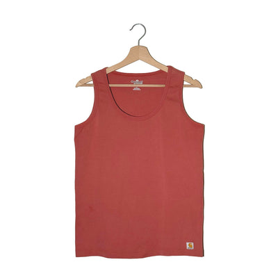 Carhartt Canotta Donna Rosa Cotone Scollo Ampio