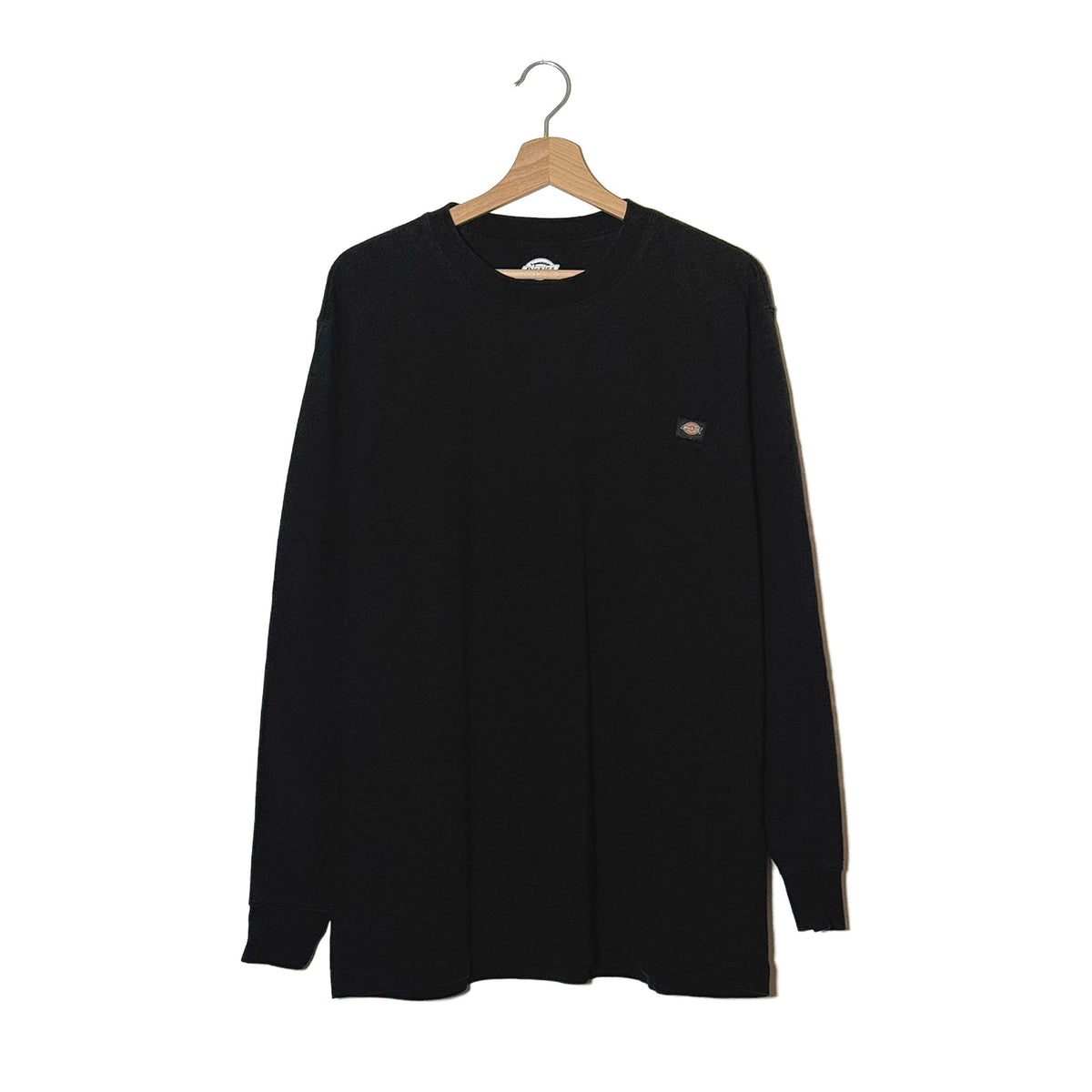 Dickies T-Shirt Manica Lunga Nera Nuova con Tag L